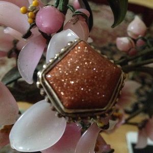 Antique goldstone ring